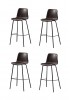 Cleona Bar Stool SH75cm - PU leather x 4 Package 